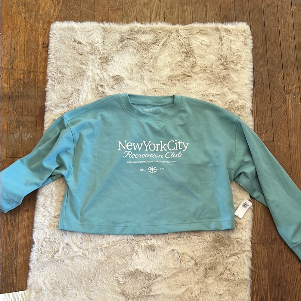 New York & Company Blue Utility Jacket
